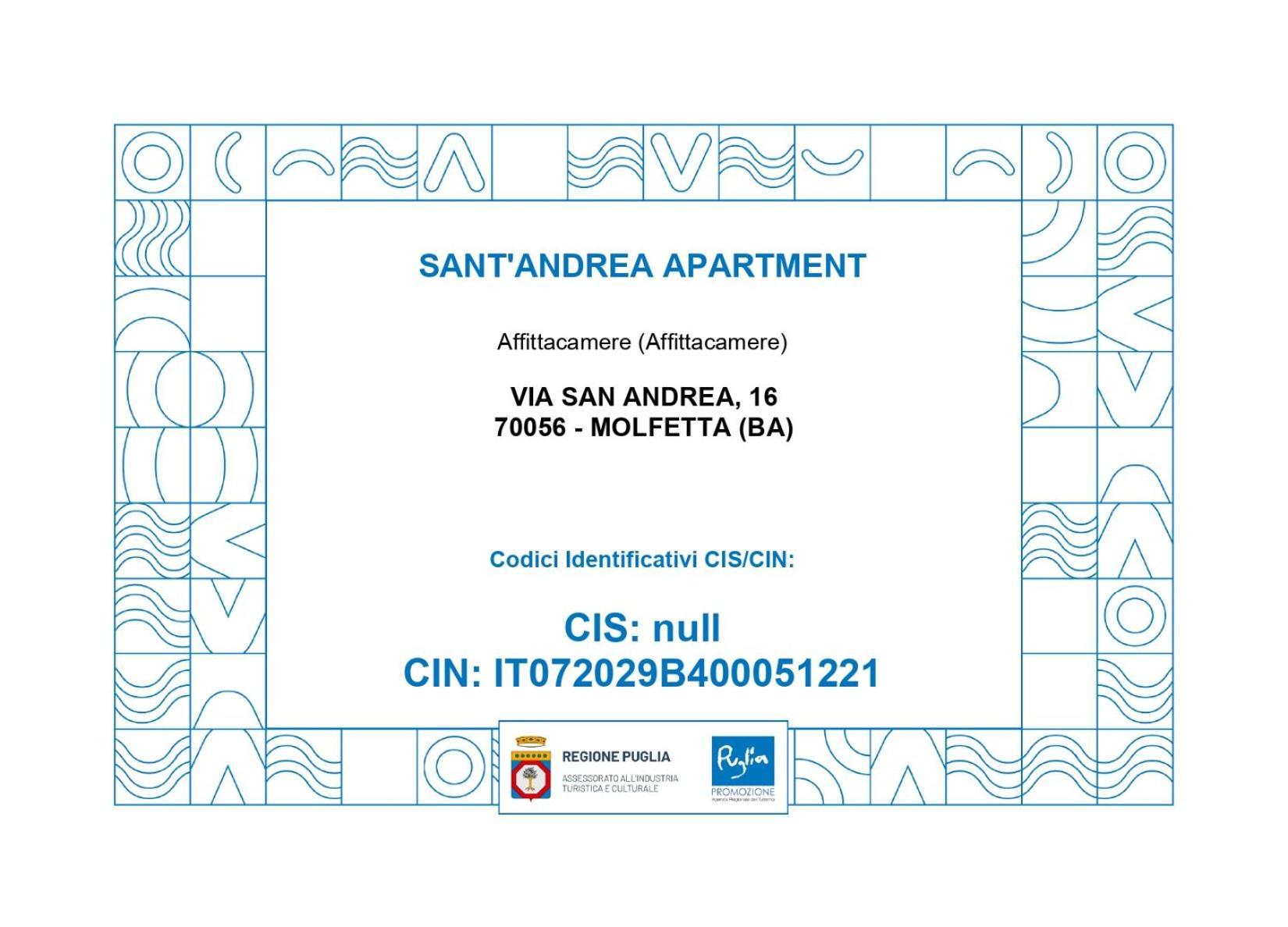 Sant'Andrea Apartment Мольфетта Екстер'єр фото